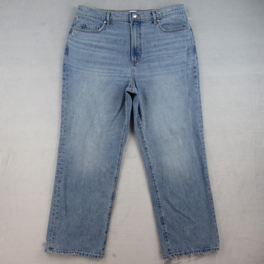 Rivete Denim Light Wash High Rise Straight‎ Leg Jeans Size 32 Blue RN140923